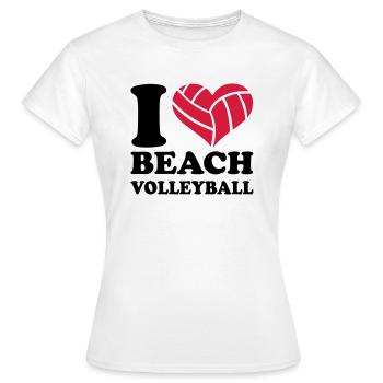 beach-volley - T-shirt Femme - blanc - Devant - AI Model Female 172 dark (172cm)