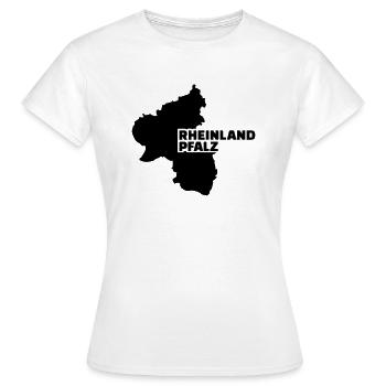 Rhénanie-Palatinat - T-shirt Femme - blanc - Devant - AI Model Female 172 dark (172cm)