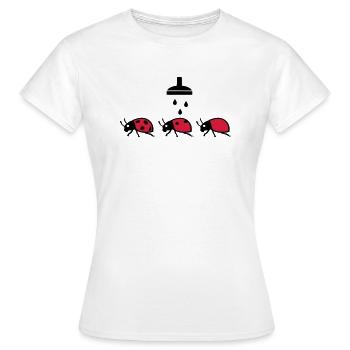 Marienkaefer - Frauen T-Shirt - Weiß - Vorne - AI Model Female 172 dark (172cm)