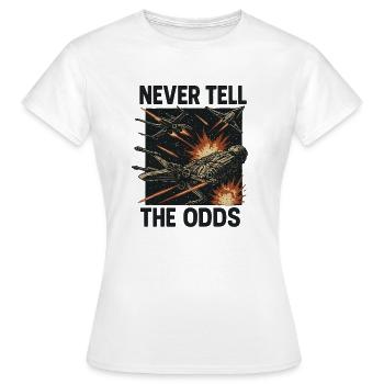 Bataille des galaxies - T-shirt Femme - blanc - Devant - AI Model Female 172 dark (172cm)