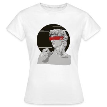 David - Frauen T-Shirt - Weiß - Vorne - AI Model Female 172 dark (172cm)