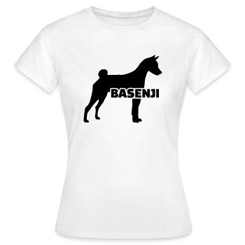 Basenji - Frauen T-Shirt - Weiß - Vorne - AI Model Female 172 dark (172cm)