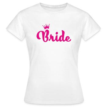 Bride - Frauen T-Shirt - Weiß - Vorne - AI Model Female 172 dark (172cm)