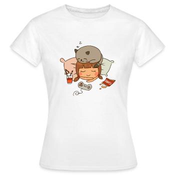 Weekend plan - T-shirt Femme - blanc - Devant - AI Model Female 172 dark (172cm)