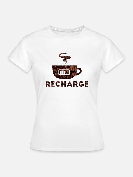 Recharge - Frauen T-Shirt - Weiß