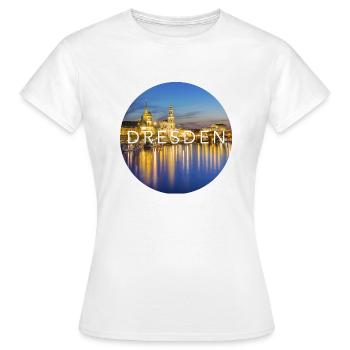 Dresde - T-shirt Femme - blanc - Devant - AI Model Female 172 dark (172cm)