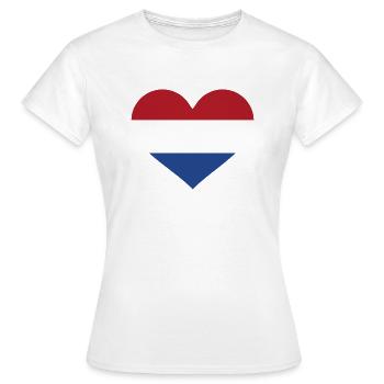 Netherlands - Women's T-Shirt - white - Front - AI Model Female 172 dark (172cm)