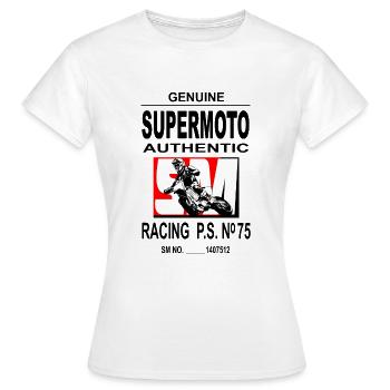 Supermoto - Women's T-Shirt - white - Front - AI Model Female 172 dark (172cm)
