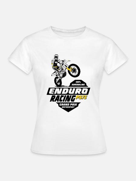 Enduro Offroad - Frauen T-Shirt - Weiß