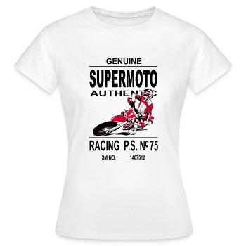Supermoto - Women's T-Shirt - white - Front - AI Model Female 172 dark (172cm)