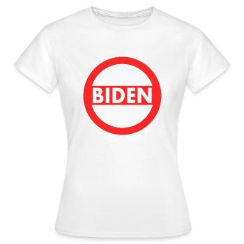 Joe Biden - T-shirt Femme - blanc - Devant - AI Model Female 172 dark (172cm)