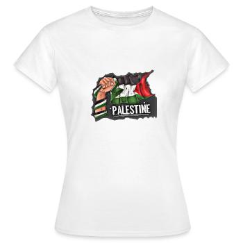 Palestine - T-shirt Femme - blanc - Devant - AI Model Female 172 dark (172cm)