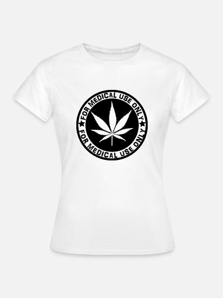 Marijuana Weed Gras - Frauen T-Shirt - Weiß