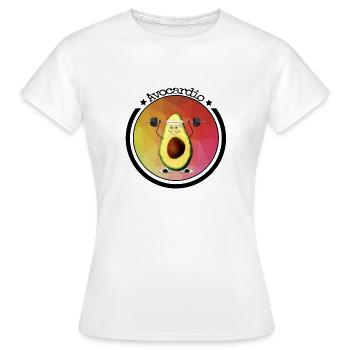 Avocardio - avocat du sport cadeau végétalien cardio - T-shirt Femme - blanc - Devant - AI Model Female 172 dark (172cm)