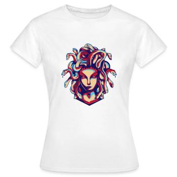 Créature mythique Méduse Mythologie grecque - T-shirt Femme - blanc - Devant - AI Model Female 172 dark (172cm)