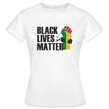 Juneteenth Day 1865, Black Lives Matter - T-shirt Femme - blanc - Devant - AI Model Female 172 dark (172cm)