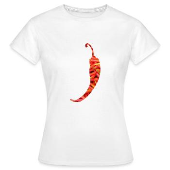 Chilischote - Frauen T-Shirt - Weiß - Vorne - AI Model Female 172 dark (172cm)