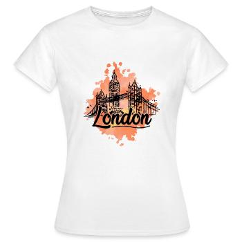Londres Ville Angleterre Tower bridge Big ben - T-shirt Femme - blanc - Devant - AI Model Female 172 dark (172cm)