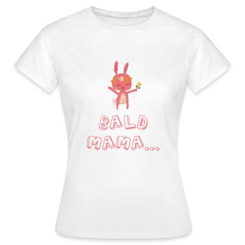 Soon mom bunny t-shirt gift baby mom - Women's T-Shirt - white - Front - AI Model Female 172 dark (172cm)