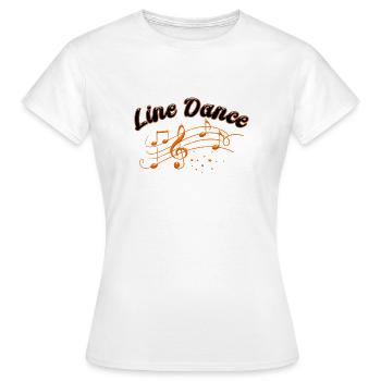 Line dance - Line dancing T-shirt - Women's T-Shirt - white - Front - AI Model Female 172 dark (172cm)