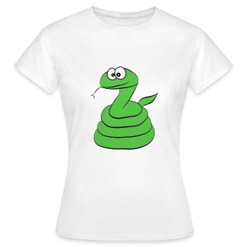 Serpent - T-shirt Femme - blanc - Devant - AI Model Female 172 dark (172cm)