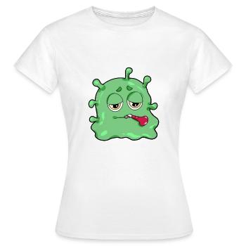 Krankheit Virus Bakterrien Grippe Infekt Geschenk - Frauen T-Shirt - Weiß - Vorne - AI Model Female 172 dark (172cm)