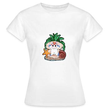 Unicorn throne shell gift Christmas - Women's T-Shirt - white - Front - AI Model Female 172 dark (172cm)