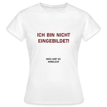 Cadeau imaginaire drôle et spirituel - T-shirt Femme - blanc - Devant - AI Model Female 172 dark (172cm)