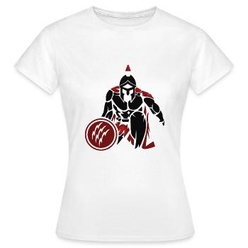 Sparta - Frauen T-Shirt - Weiß - Vorne - AI Model Female 172 dark (172cm)
