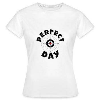 Schießsport Fadenkreuz Shirt Geschenk Schießstand - Frauen T-Shirt - Weiß - Vorne - AI Model Female 172 dark (172cm)