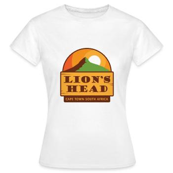 Lion's Head - Cape Town Afrique du Sud Shirt - T-shirt Femme - blanc - Devant - AI Model Female 172 dark (172cm)