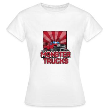 Monster truck Trucks - T-shirt Femme - blanc - Devant - AI Model Female 172 dark (172cm)