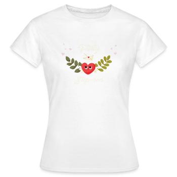 Flirty Beaux-fils - T-shirt Femme - blanc - Devant - AI Model Female 172 dark (172cm)
