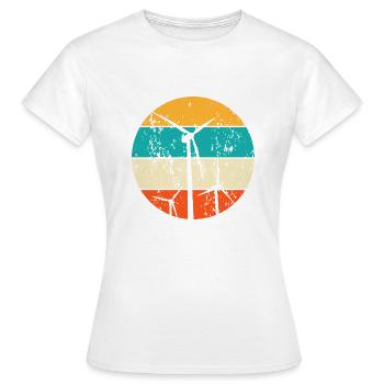 Erneuerbare Energien Windenergie Windkraft - Frauen T-Shirt - Weiß - Vorne - AI Model Female 172 dark (172cm)