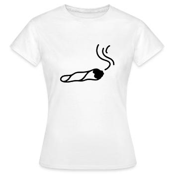 Joint - Line - Frauen T-Shirt - Weiß - Vorne - AI Model Female 172 dark (172cm)