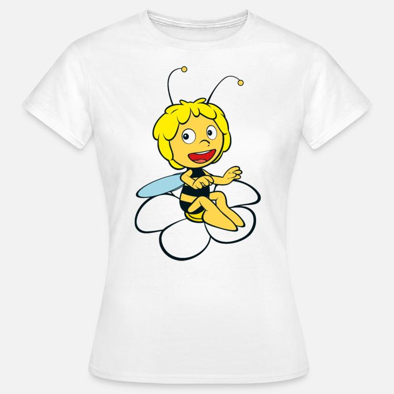 Maya The Bee On Daisy - Women's T-Shirt - white