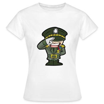 Army General Sergeant Officer Funker Grenadier - Women's T-Shirt - white - Front - AI Model Female 172 dark (172cm)