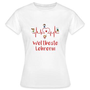 Adieu cadeau professeur adieu cadeau chemise - T-shirt Femme - blanc - Devant - AI Model Female 172 dark (172cm)