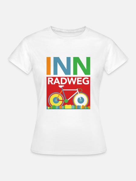 Inn-Radweg - Frauen T-Shirt - Weiß