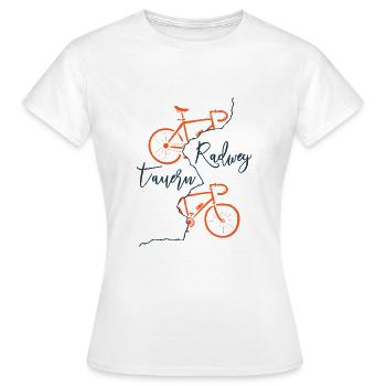Tauern-Radweg - Frauen T-Shirt - Weiß - Vorne - AI Model Female 172 dark (172cm)