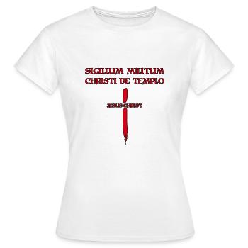 Kreuzritter Ritterorden Templer - Frauen T-Shirt - Weiß - Vorne - AI Model Female 172 dark (172cm)