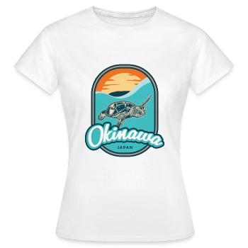 Okinawa – Japon - T-shirt Femme - blanc - Devant - AI Model Female 172 dark (172cm)