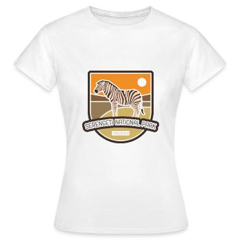 Serengeti-Nationalpark - Tansania - Frauen T-Shirt - Weiß - Vorne - AI Model Female 172 dark (172cm)