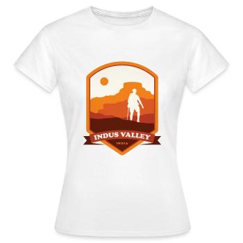 Indus Valley Trek – Inde - T-shirt Femme - blanc - Devant - AI Model Female 172 dark (172cm)