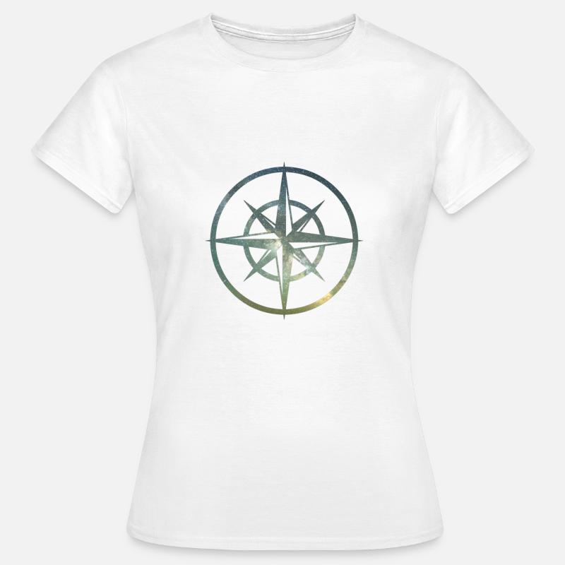 Punti cardinali della bussola - Maglietta da donna - bianco