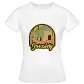 Sentier du Jura - T-shirt Femme - blanc - Devant - AI Model Female 172 dark (172cm)