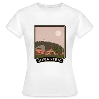 Sentier du Jura - T-shirt Femme - blanc - Devant - AI Model Female 172 dark (172cm)