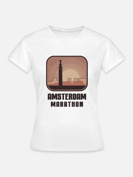 Amsterdam Marathon - Frauen T-Shirt - Weiß