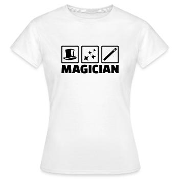 Magician - Women's T-Shirt - white - Front - AI Model Female 172 dark (172cm)