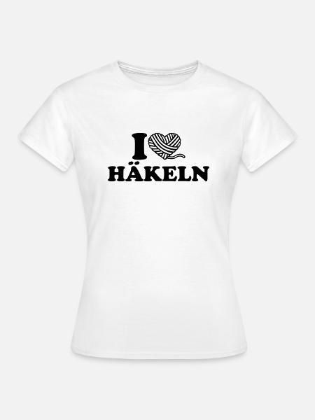 Häkeln - Frauen T-Shirt - Weiß